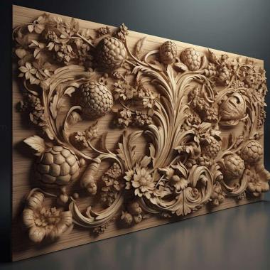 Patterns and decorations stl Panorpa 4 3d model